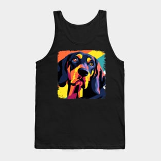 Black and Tan Coonhound Pop Art - Dog Lover Gifts Tank Top